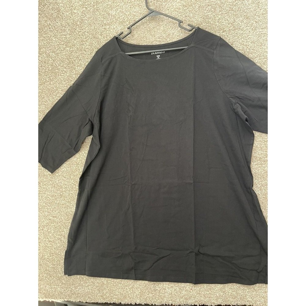 Roaman’s Plus Size Woman’s Standard Black Shirt Size 2XL (26/28)